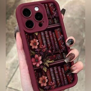 Vintage Library Floral Phone Case for iPhone 15